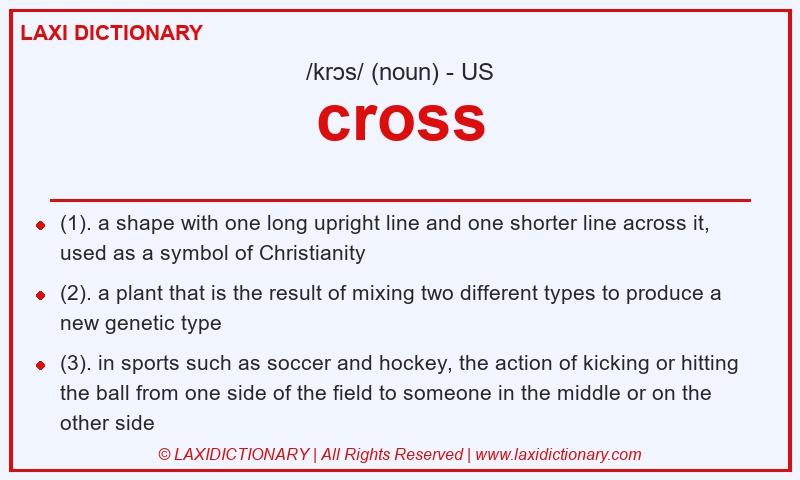 Definition cross in American English