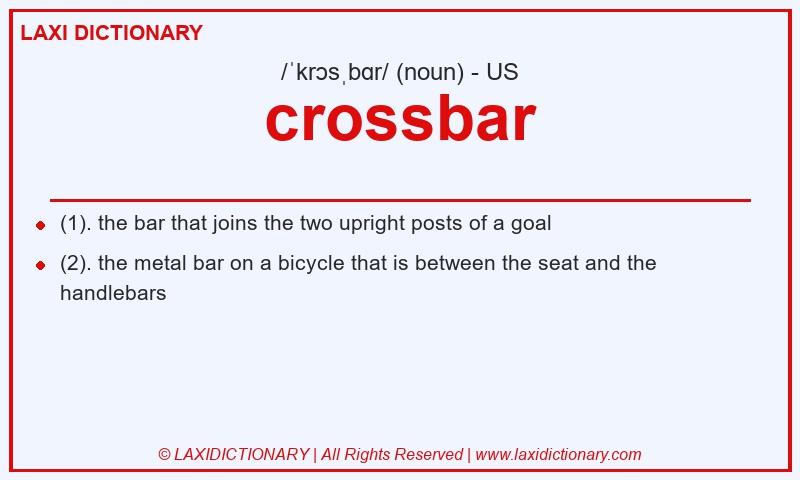 Definition crossbar in American English