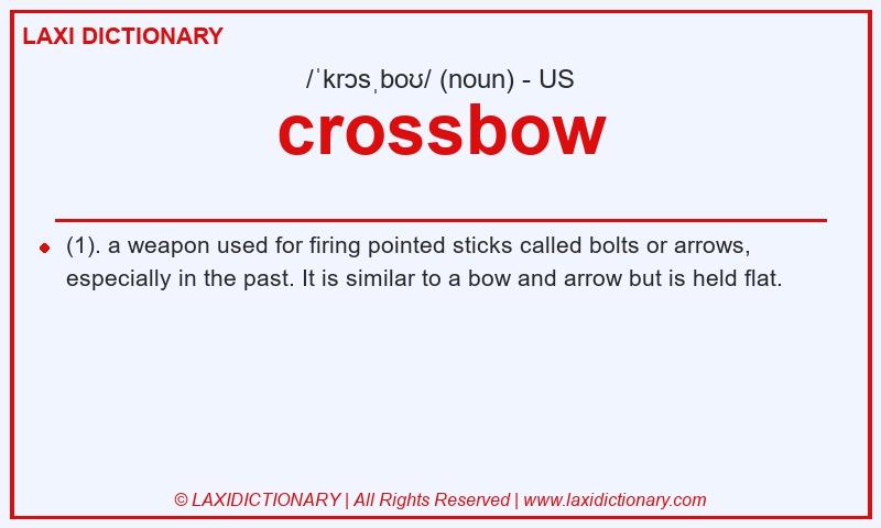 Definition crossbow in American English