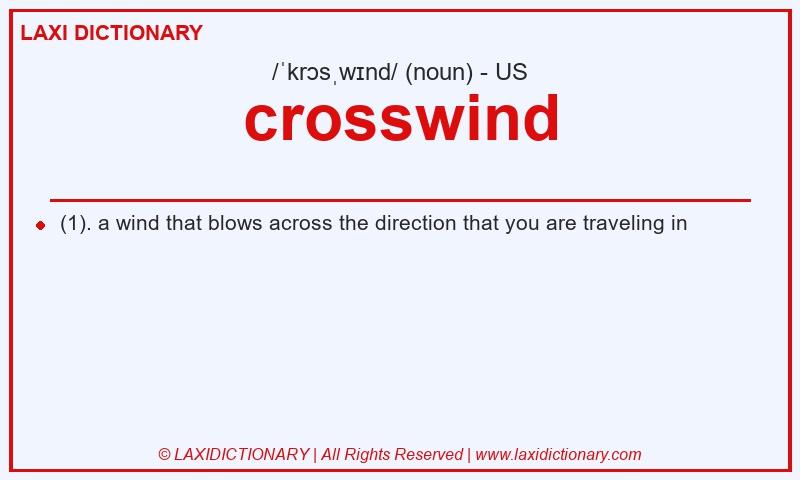 Definition crosswind in American English