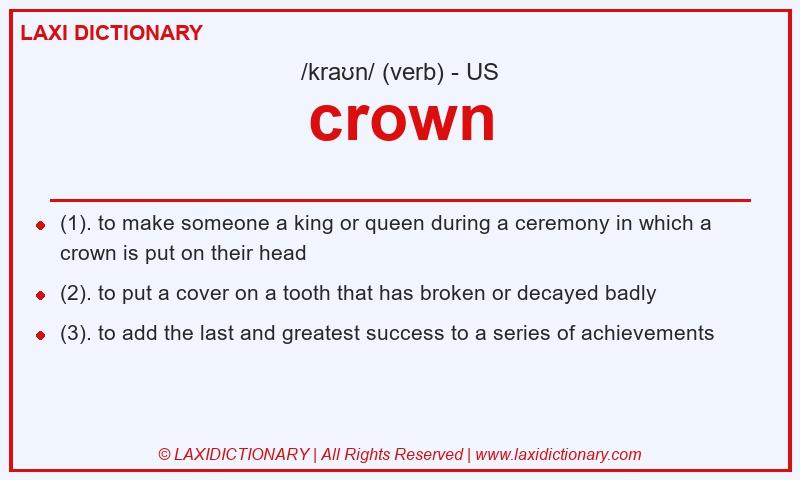 Definition crown in American English