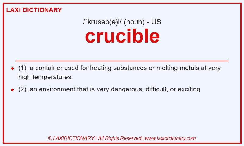 Definition crucible in American English