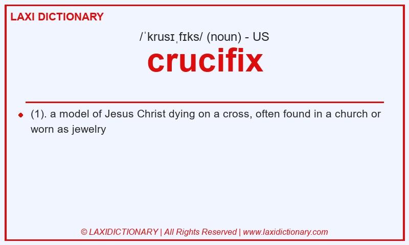 Definition crucifix in American English