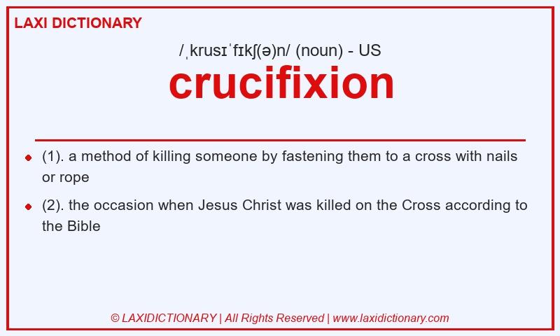 Definition crucifixion in American English