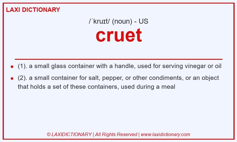 Definition cruet in American English