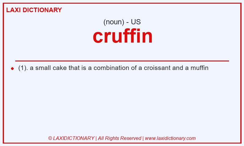 Definition cruffin in American English