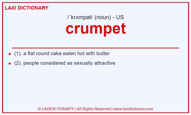 Definition crumpet in American English