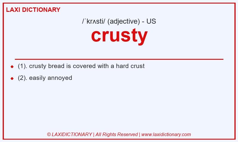 Definition crusty in American English