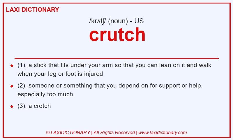 Definition crutch in American English