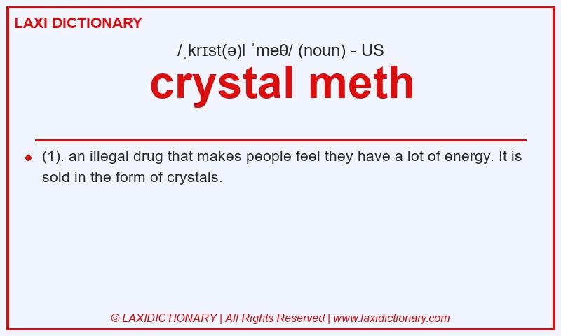 Definition crystal meth in American English