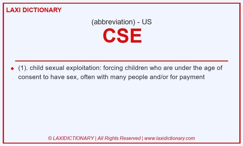Definition CSE in American English