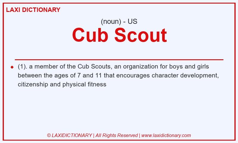 Definition Cub Scout in American English