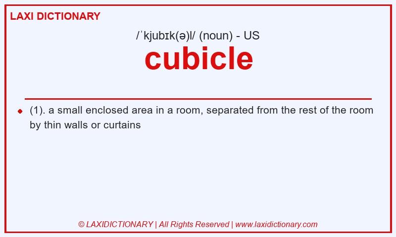 Definition cubicle in American English