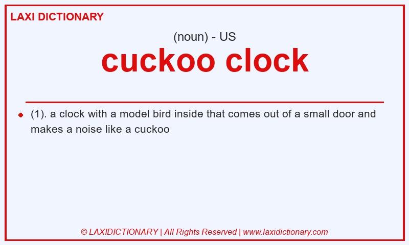 Definition cuckoo clock in American English