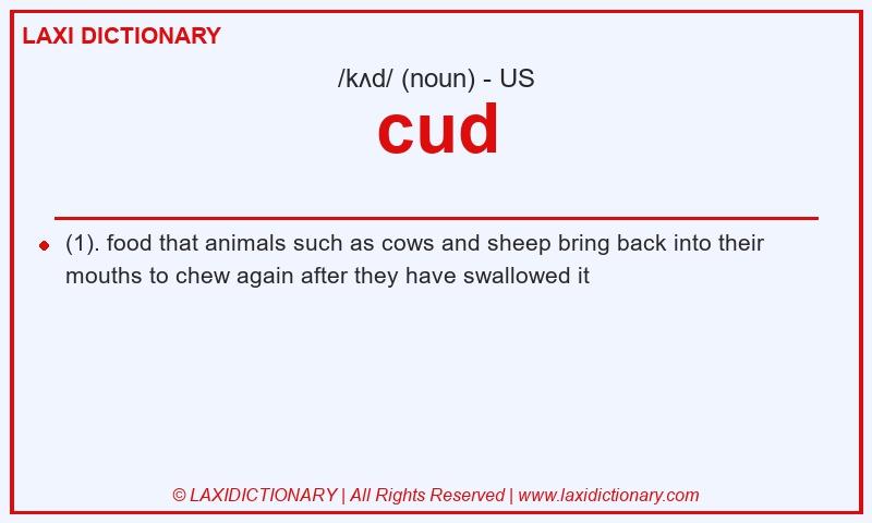 Definition cud in American English