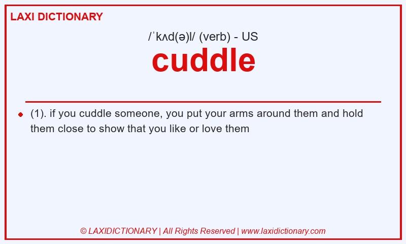 Definition cuddle in American English