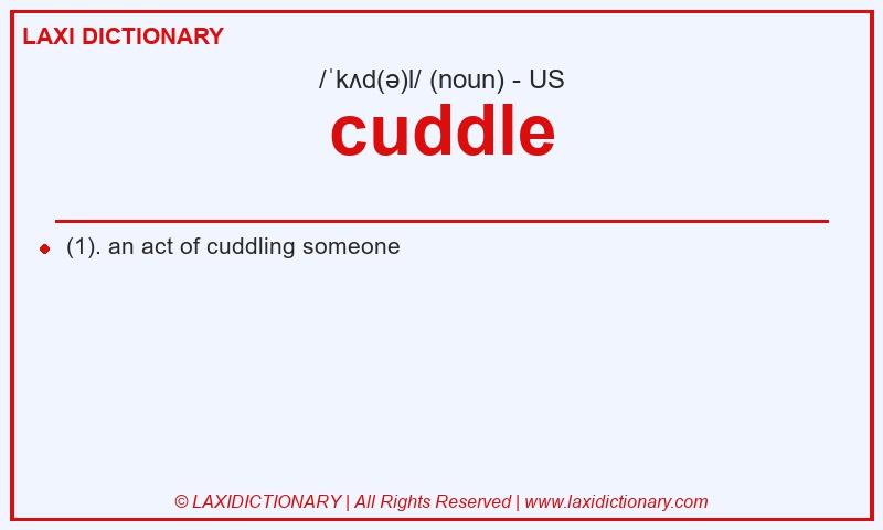 Definition cuddle in American English