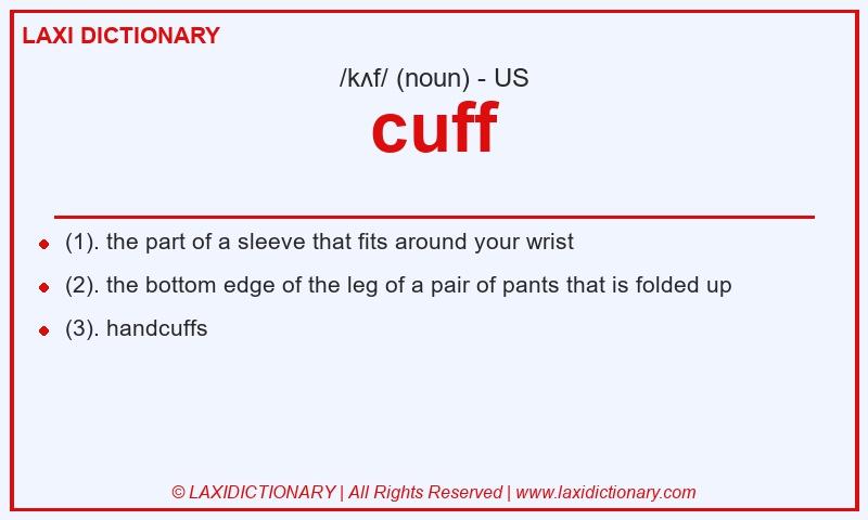 Definition cuff in American English