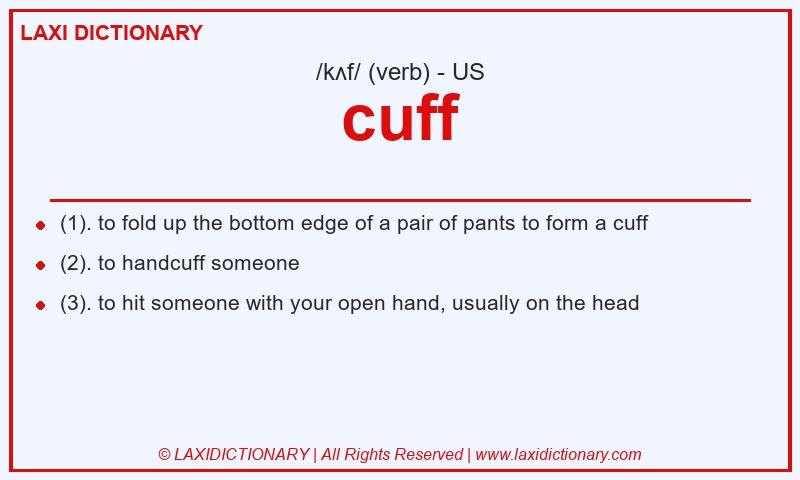 Definition cuff in American English