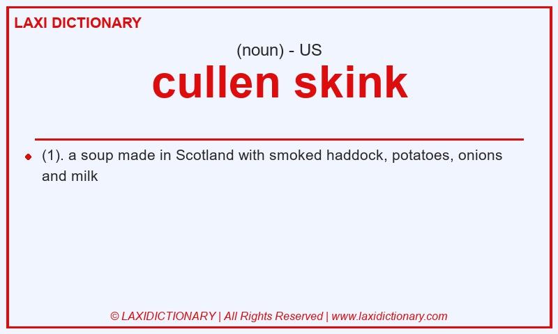 Definition cullen skink in American English