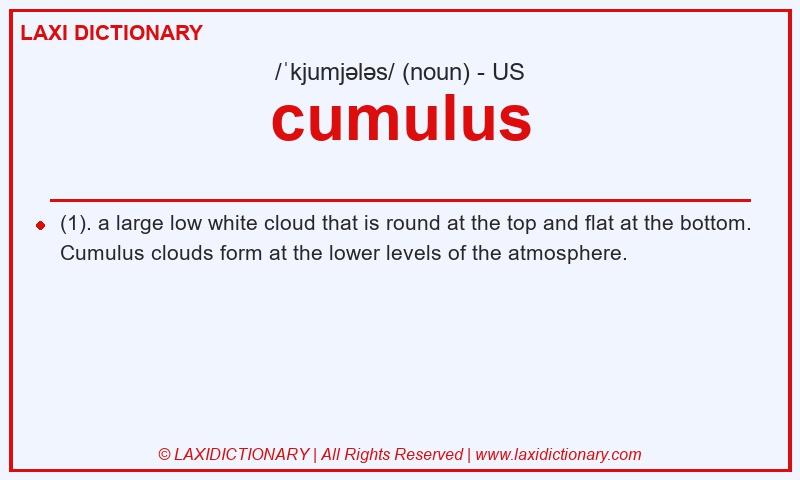 Definition cumulus in American English