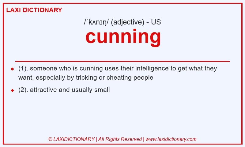 Definition cunning in American English