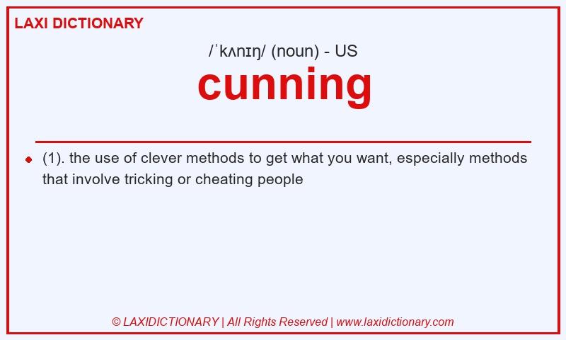 Definition cunning in American English