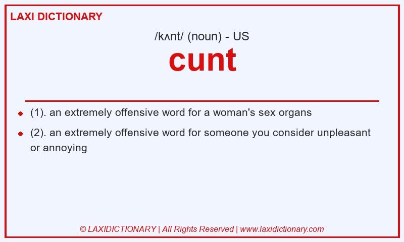 Definition cunt in American English