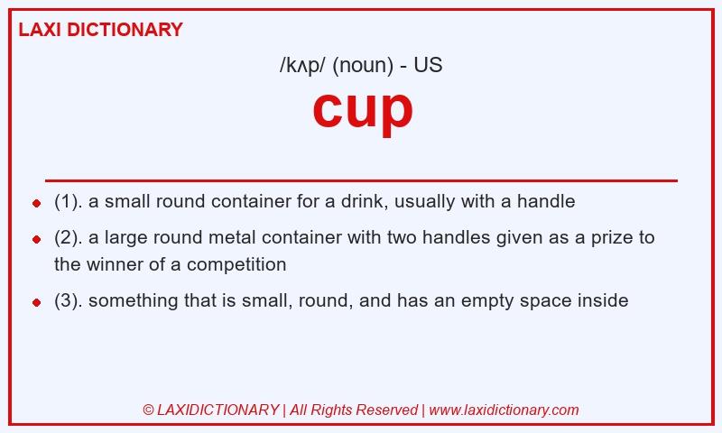 Definition cup in American English