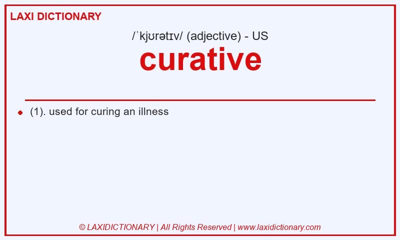 Definition curative in American English