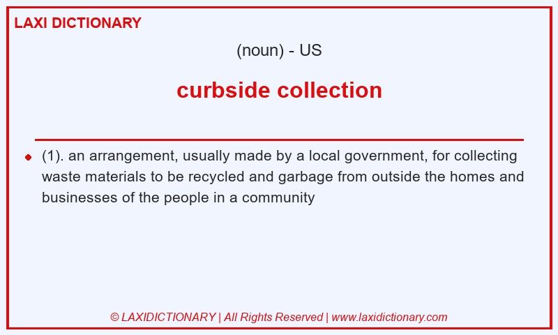 Definition curbside collection in American English