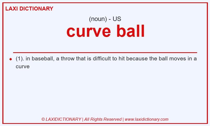 Definition curve ball in American English