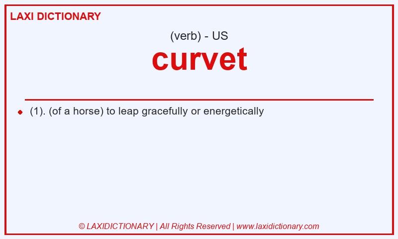Definition curvet in American English