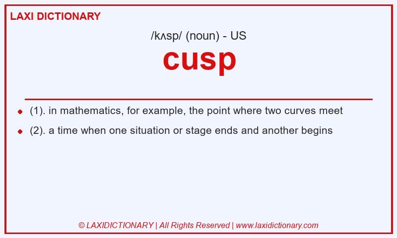 Definition cusp in American English