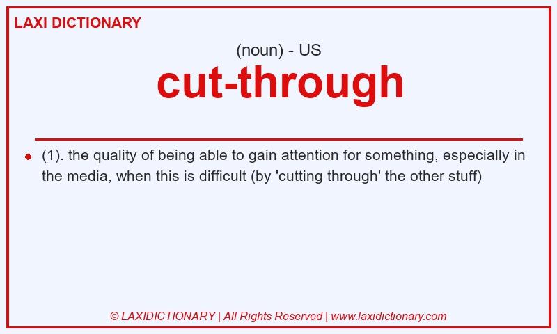 Definition cut-through in American English