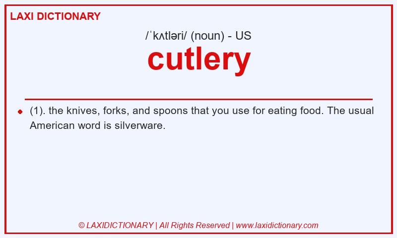 Definition cutlery in American English
