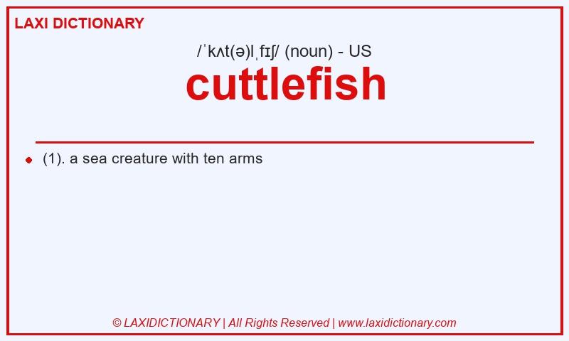 Definition cuttlefish in American English