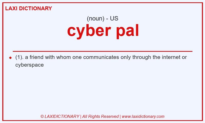 Definition cyber pal in American English
