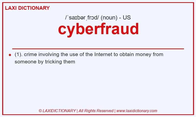 Definition cyberfraud in American English