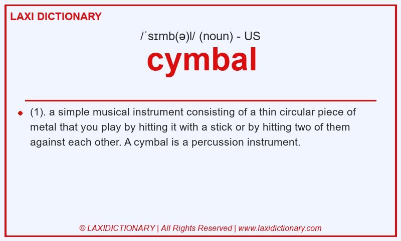 Definition cymbal in American English