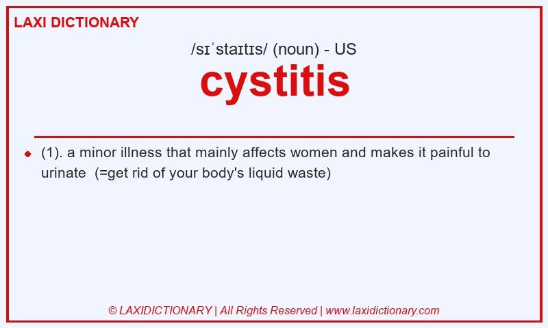 Definition cystitis in American English