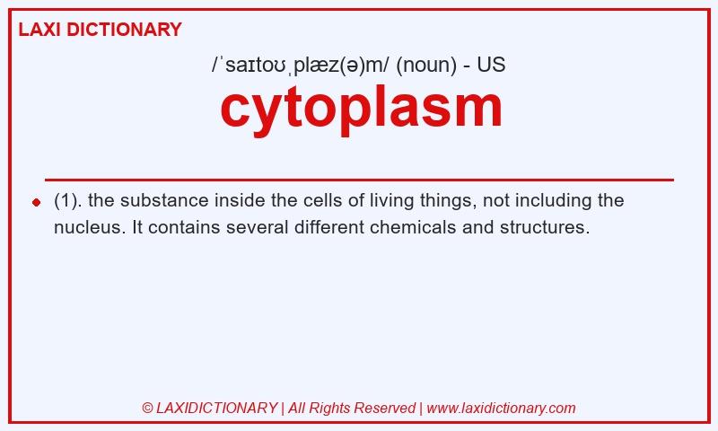 Definition cytoplasm in American English