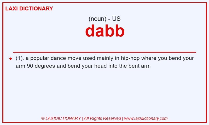 Definition dabb in American English
