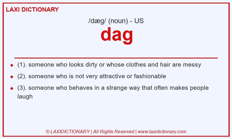 Definition dag in American English