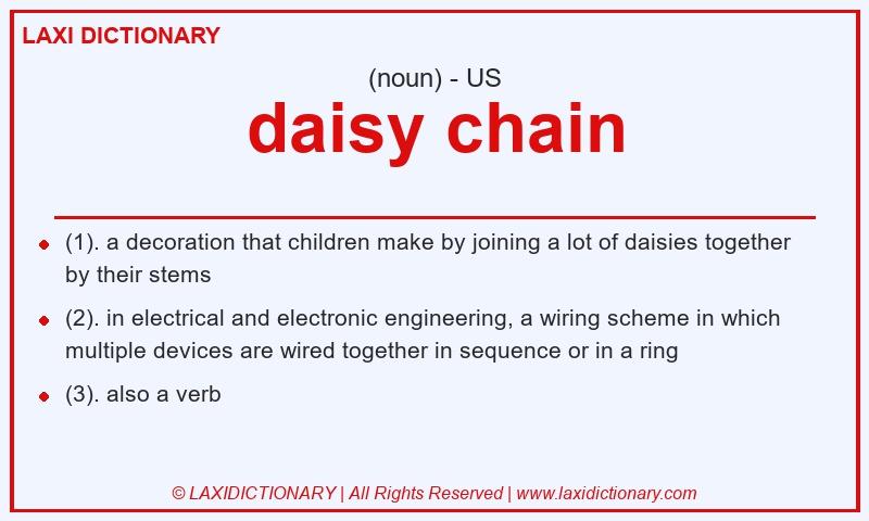 Definition daisy chain in American English