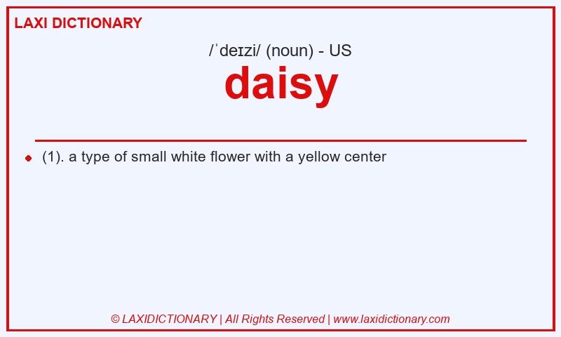 Definition daisy in American English