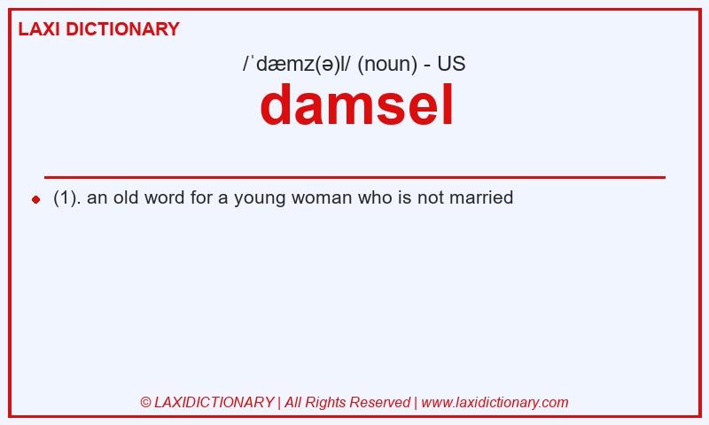 Definition damsel in American English