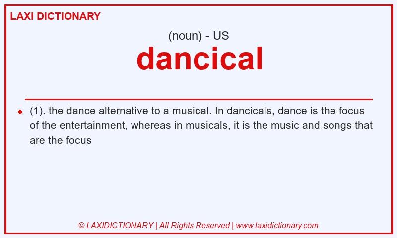 Definition dancical in American English