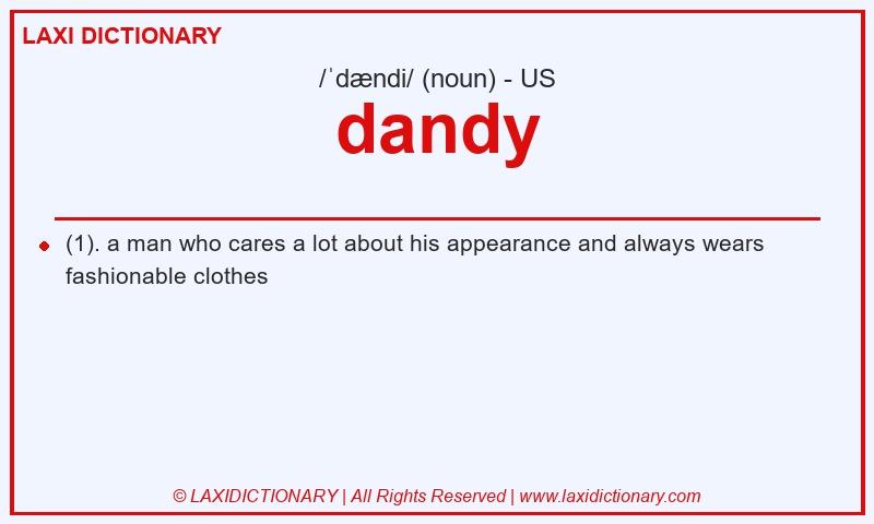 Definition dandy in American English