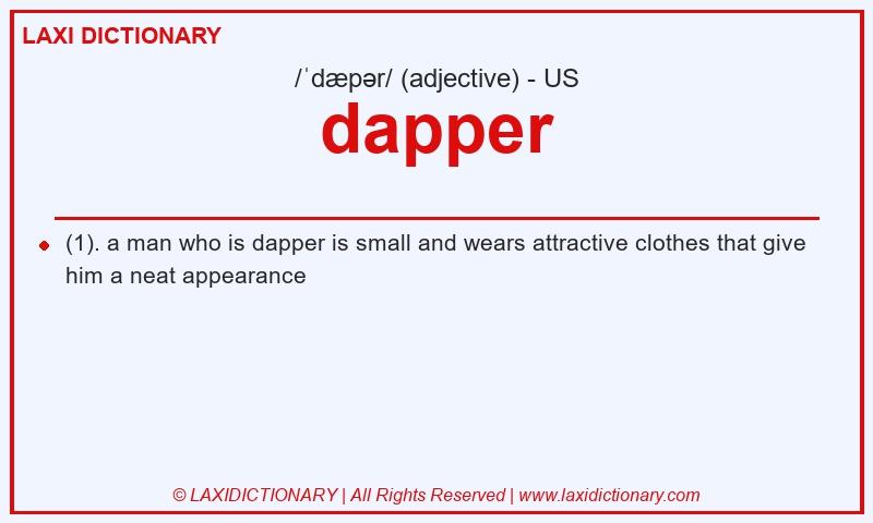 Definition dapper in American English